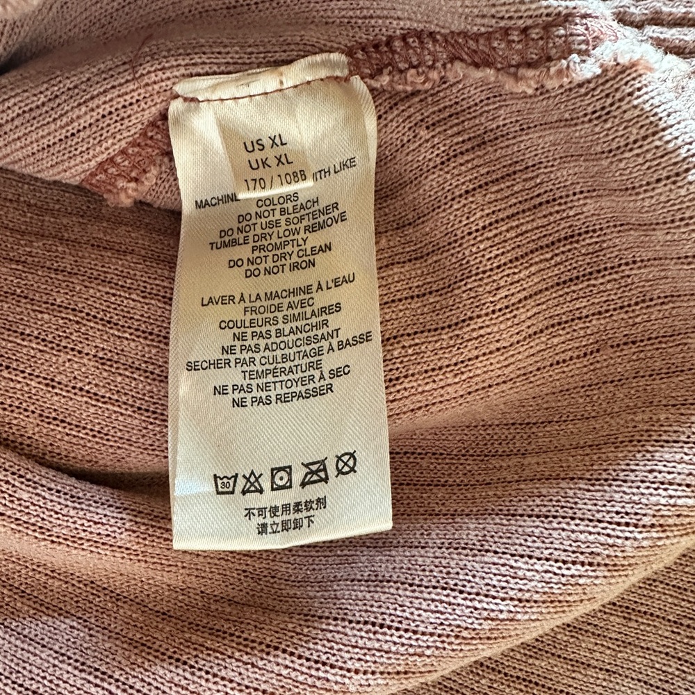 Free People peach V-Neck Sweatshirt - Picture 5 of 5